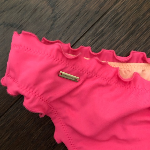 Abercrombie & Finch bikini top and Victoria Secret ruffle bikini bottom sz S - Picture 6 of 9